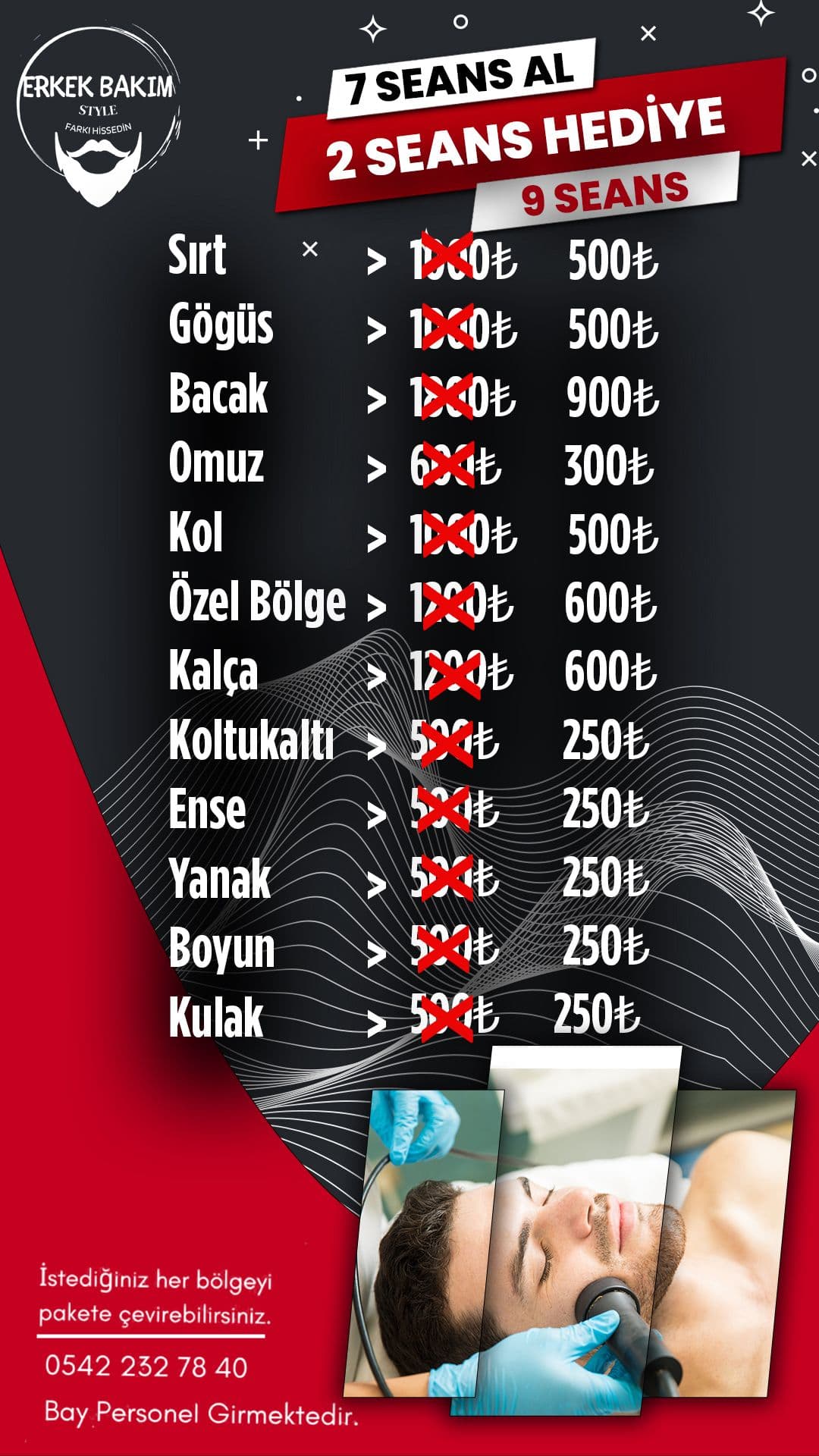 Can Vip erkek lazer epilasyon fiyat listesi 2